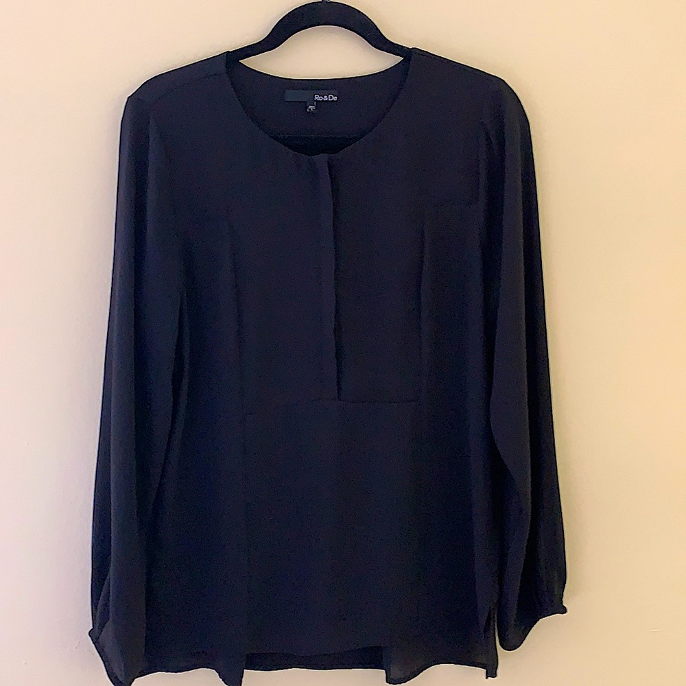 Black Long Sleeve  Blouse